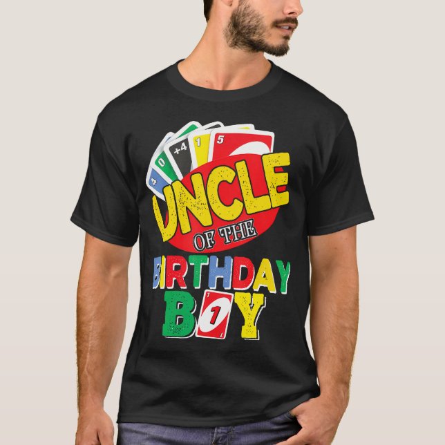 Camiseta Tío Del Niño De Cumpleaños Uno Uno, Niño De Cumple (Anverso)