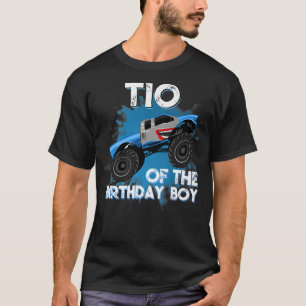Camiseta Tío del niño del cumpleaños Monster Truck Cumpleañ
