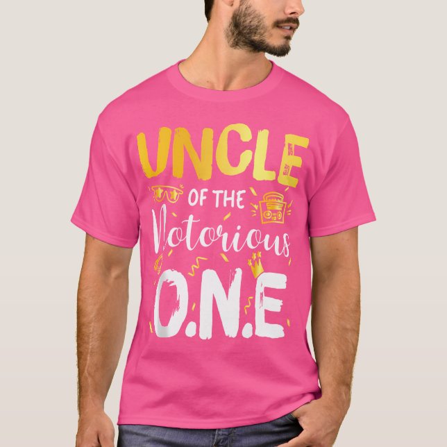Camiseta Tío Del Notorio Primer Cumpleaños Hip Hop Da (Anverso)