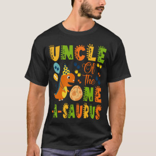 Camiseta Tío del One-A-Saurus cumpleaños 1er dinosaurio