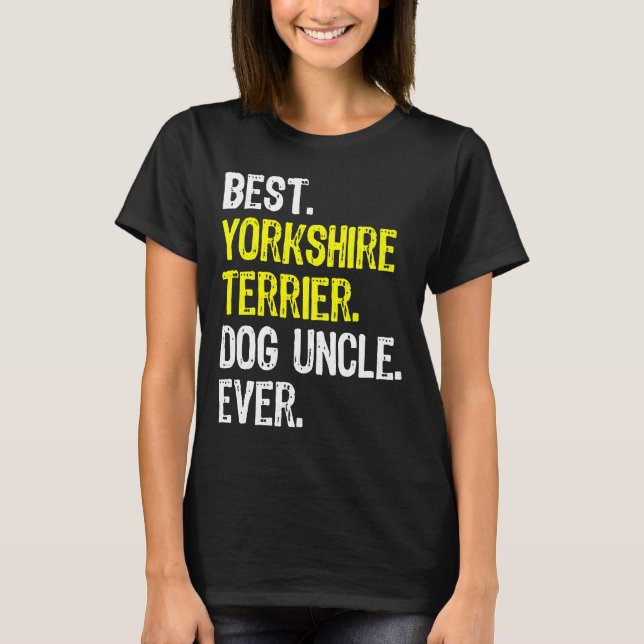 Camiseta Tío del perro de Yorkshire Terrier (Anverso)