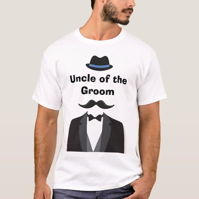 Camiseta Tío del Personalizado del novio (Anverso)