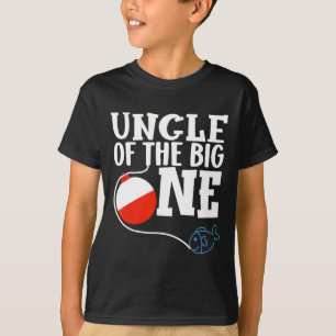 Camiseta Tío Del Primer Cumpleaños Del Niño Pescador El Gra