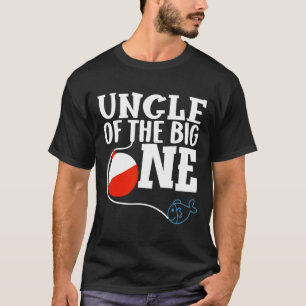 Camiseta Tío Del Primer Cumpleaños Del Niño Pescador El Gra