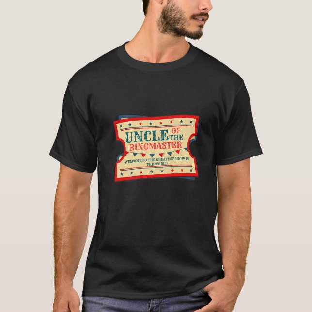 Camiseta Tío Del Ringmaster De Cumpleaños Niños Fiesta De C (Anverso)