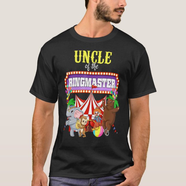 Camiseta Tío Del Ringmaster De Cumpleaños Niños Fiesta De C (Anverso)