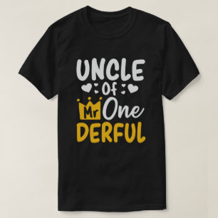 Camiseta Tío del Sr. OneMaravilloso Fiesta de cumpleaños 