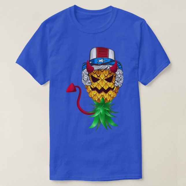 Camiseta Tío Demonio Sam Gorra De Pineapple 4 De J (Diseño del anverso)
