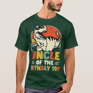 Camiseta Tío Dinosaurio de la familia de cumpleaños
