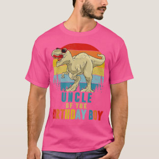 Camiseta Tío Dinosaurio de la familia de cumpleaños