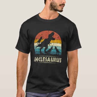 Camiseta Tío Dinosaurio Unclesaurus 3 Dos niños Divertido p