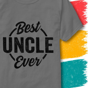 Camiseta Tío Divertido Cita Retro Vintage Mejor Tío del Mun