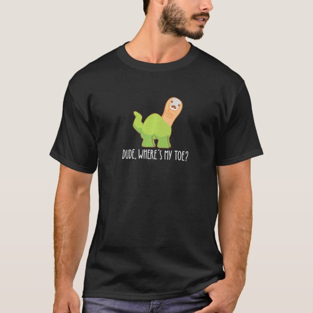 Camiseta Tío, ¿dónde está mi amputación de los dedos del pi (Anverso)