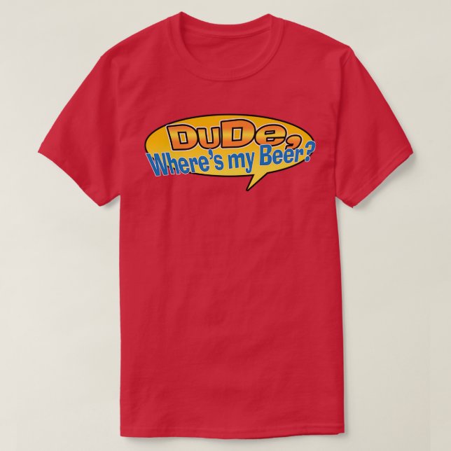 Camiseta Tío, dónde está mi cerveza (Diseño del anverso)