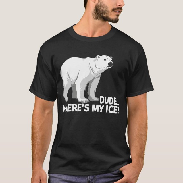 Camiseta Tío, dónde está mi oso polar sobre el cambio climá (Anverso)