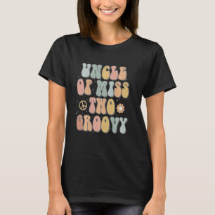 Camiseta Tío Dos Groovy Segundo Día de Cumpleaños Retro 2do