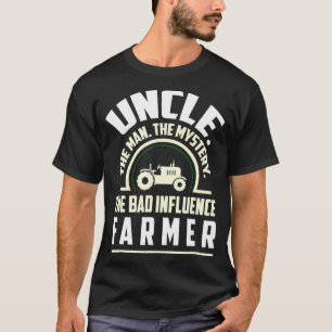 Camiseta Tío El Hombre El Misterioso Granjero De Mala Influ