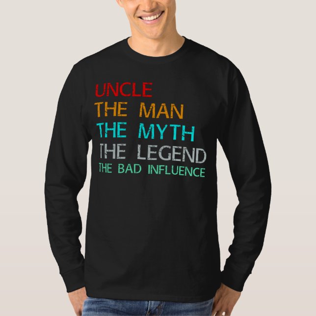 Camiseta tío el hombre el mito la leyenda (Anverso)