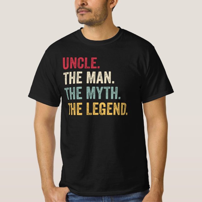 Camiseta Tío El Hombre El Mito La Leyenda Graciosa (Anverso)