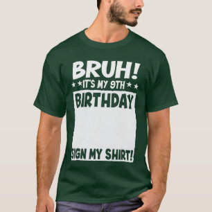 Camiseta Tío Es Mi Cumpleaños Número 9 Mi Fiesta De 9 Años