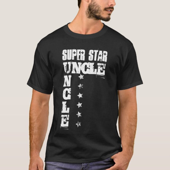 Camiseta TÍO estupendo de la estrella con las estrellas 7 (Anverso)
