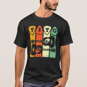 Camiseta Tío filipino retro guitarrista jugador de guitarra