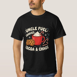 Camiseta Tío Fuel: Galletas, Cacao y Caos Divertida Fiest