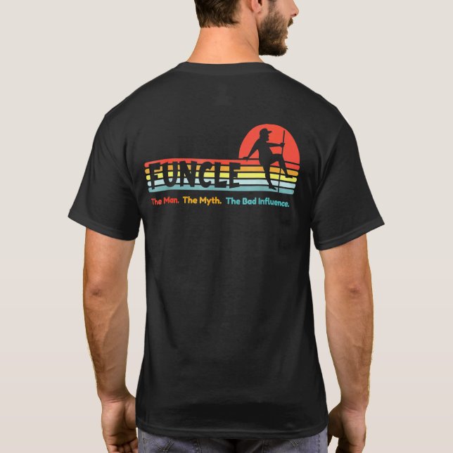 Camiseta Tío Funcle El Hombre Mito Influencia Mala Sunset D (Reverso)