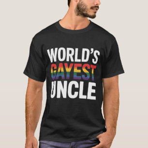 Camiseta Tío Gay Más Gay Del Mundo Aliado Orgullo Gay LGBTQ