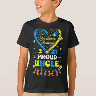 Camiseta Tío genial orgulloso síndrome de Down conciencia p