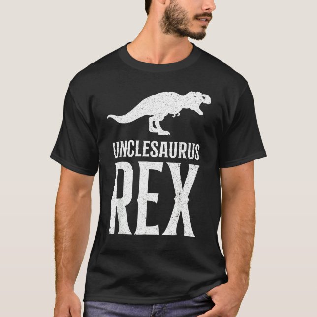 Camiseta Tío gracioso Unclesaurus T Rex Dinosaur Guay Tío (Anverso)