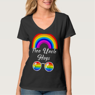 Camiseta Tío Gratuito Abrazos Lgbt Ally Gafas de sol Arcoir