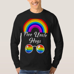 Camiseta Tío Gratuito Abrazos Lgbt Ally Gafas de sol Arcoir