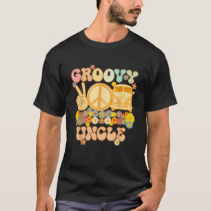 Camiseta Tío groovy retro a la altura de Baby Shower famili