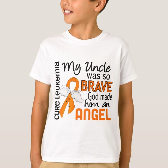 Camiseta Tío Leukemia del ángel 2 (Anverso)