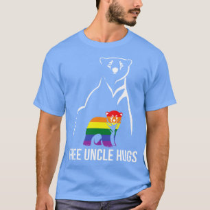 Camiseta Tío libre abraza el orgullo gay LGBT Hombres arcoi