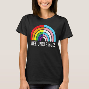 Camiseta Tío Libre Abraza La Bandera Transgénero Arcoiris L