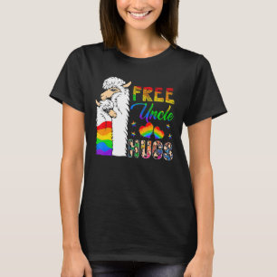 Camiseta Tío Libre Abrazos Dos Llamas Orgulloso Lgbt Partid