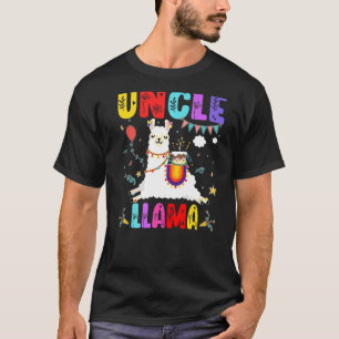 Camiseta Tío Llama Cumpleaños Llama Alpaca Familia B D