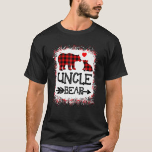 Camiseta Tío Navidades de oso Pajama Búfalo rojo de plástic