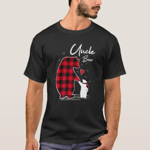 Camiseta Tío Navidades De Oso Pajama Búfalo Rojo Tirado Pre