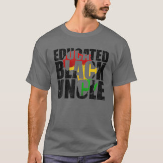 Camiseta Tío Negro Educado África Tribal Orgullosa Historia