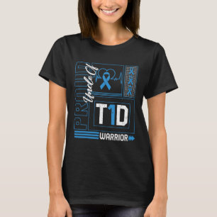 Camiseta Tío Orgulloso De La Cinta Del Guerrero T1d Concien