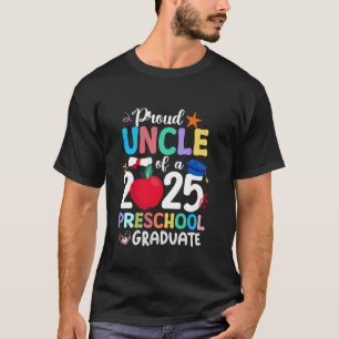 Camiseta Tío Orgulloso De La Graduación De Preescolar 2025