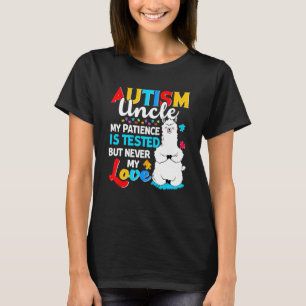Camiseta Tío orgulloso del autismo Llama rompecabezas Tío a
