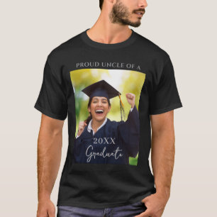 Camiseta Tío Orgulloso Foto de Graduación