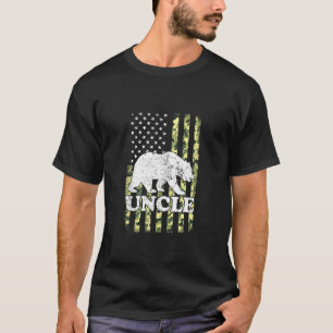 Camiseta Tío Oso Camping Camuflaje Senderismo Eeuu Estadoun