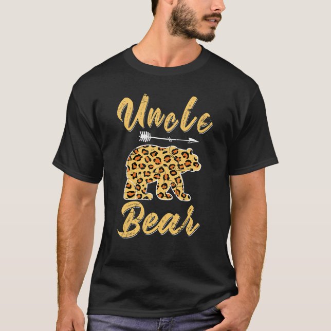 Camiseta Tío Oso Leopardo De Los Padres Enfrentados Día Oso (Anverso)