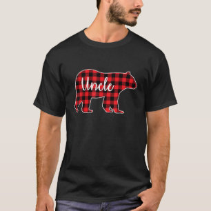 Camiseta Tío Oso Red Plaid Navidades De Matanza Familiar Pa