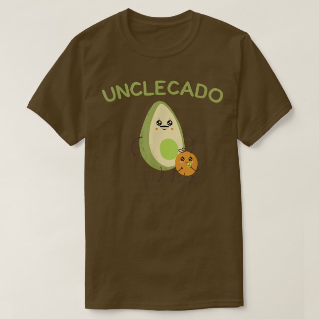 Camiseta tío padre aguacate invitación graciosa babycado (Diseño del anverso)